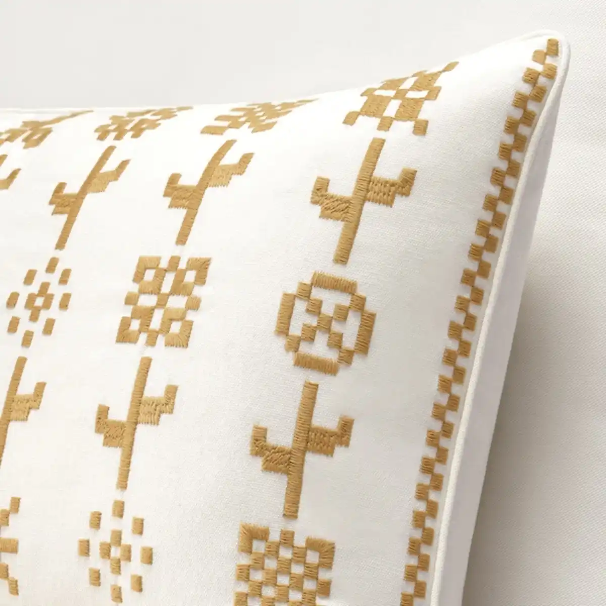 Bild 3 von SIKELSÄCKMAL Kissenbezug, gelb/weiß 40x58 cm