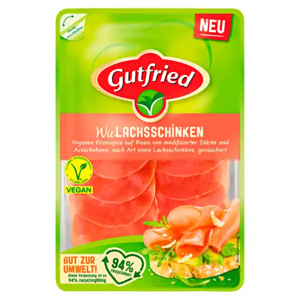 Bild 1 von Gutfried Wie Lachsschinken vegan 70g