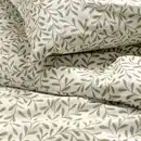Bild 2 von SORGMANTEL Bettwäsche-Set, 2-teilig, weiß/grün 155x220/80x80 cm