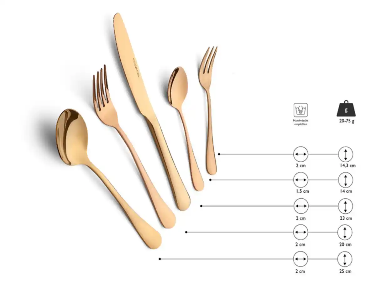 Bild 4 von ECHTWERK Besteck Sorrent 30-teilig stonewashed