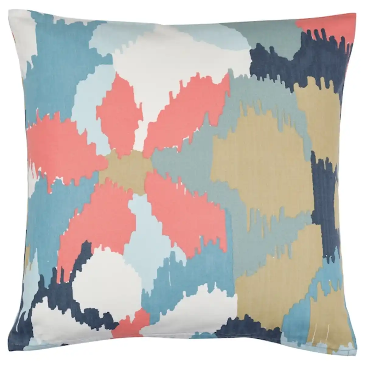 Bild 1 von GAFFELFIBBLA Kissenbezug, weiß/dunkelblau 50x50 cm