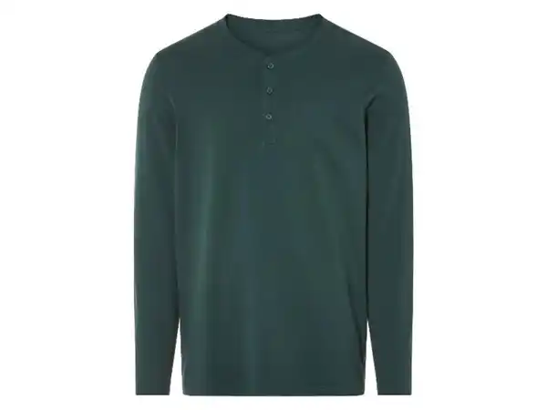 Bild 4 von LIVERGY® Herren Langarmshirt, mit Henley-Kragen