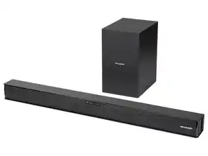 Sharp Slim-SoundBar-System mit Wireless Subwoofer