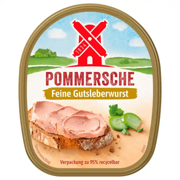 Bild 1 von Rügenwalder Mühle Pommersche Gutsleberwurst fein 125g