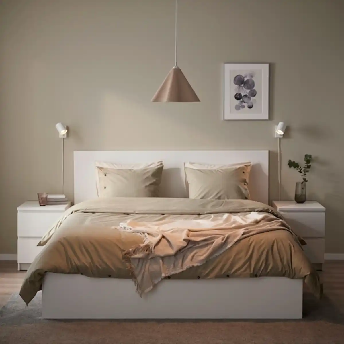 Bild 3 von ZEBRASÄV Hängeleuchte, braun/Papier 35 cm