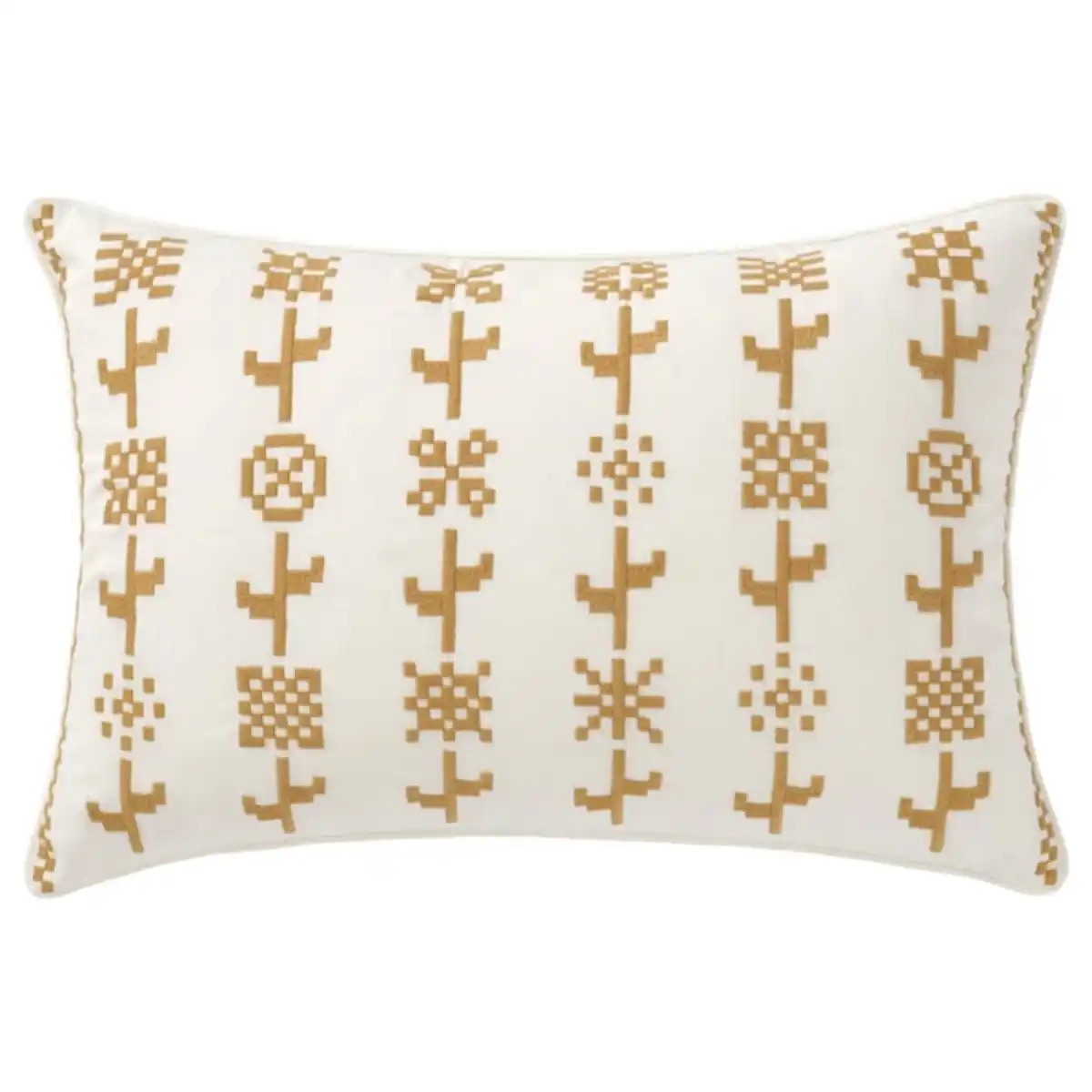 Bild 1 von SIKELSÄCKMAL Kissenbezug, gelb/weiß 40x58 cm