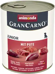 Animonda GranCarno Hundenassfutter Junior Pute 800 g