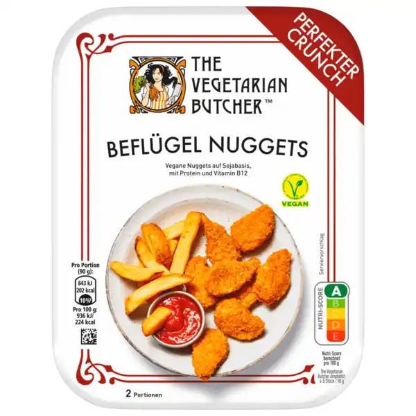 Bild 1 von The Vegetarian Butcher Vegane Beflügel-Nuggets 180g