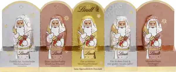 Bild 1 von Lindt Mini-Weihnachtsmänner Glamour, 50 g