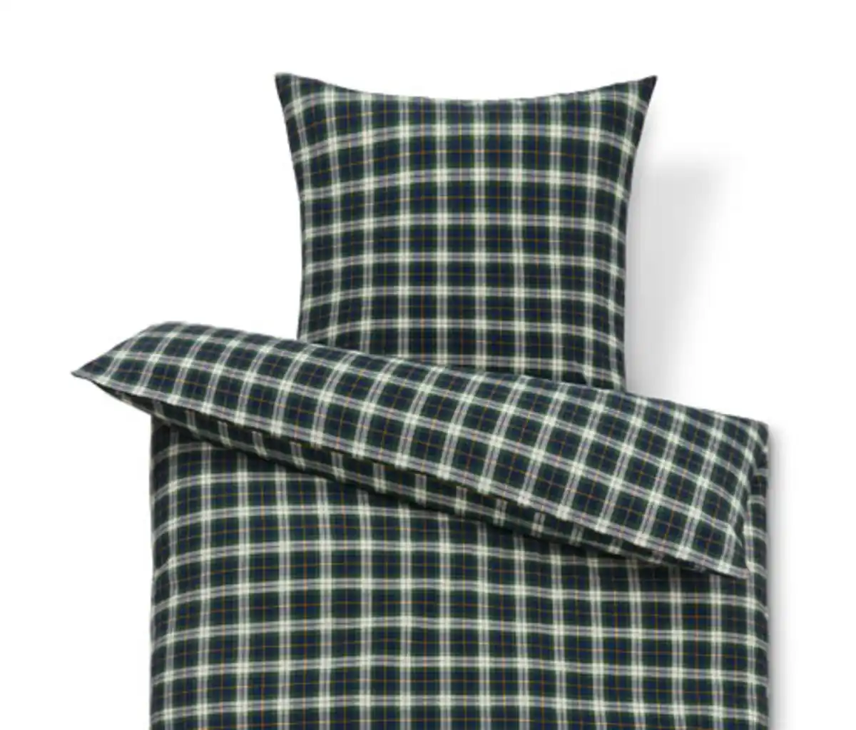 Bild 1 von Biber-Bettwäsche, grün, Normalgröße