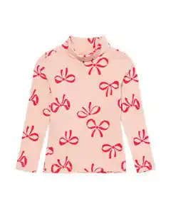 Kindershirt mit Rollkragen, Ripp eierschalenfarben