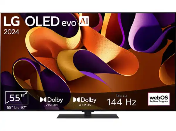 Bild 1 von LG OLED55G49LS OLED evo TV (Flat, 55 Zoll / 139 cm, 4K, SMART TV, webOS 24 mit ThinQ), Schwarz