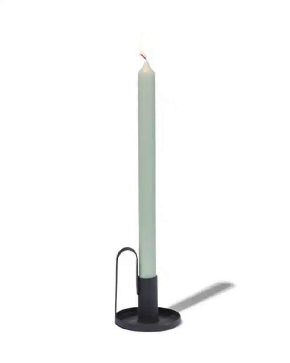 Bild 2 von 12er-Pack lange Haushaltskerzen, Ø 2.2 x 29 cm, hellgrün