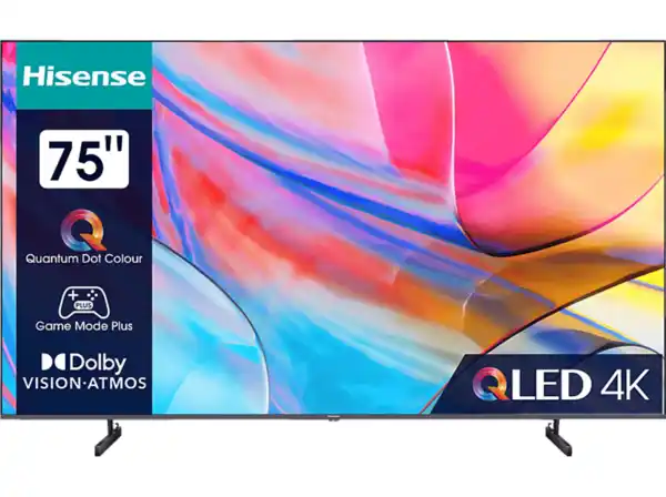 Bild 1 von HISENSE 75A7KQ QLED TV (Flat, 75 Zoll / 189 cm, 4K, SMART TV, VIDAA U), Schwarz