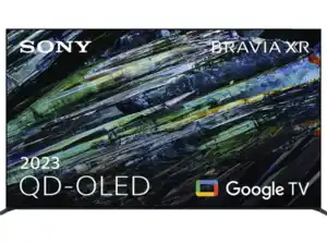 SONY BRAVIA XR-55A95L OLED TV (Flat, 55 Zoll / 139 cm, QLED 4K, SMART TV, Google TV), Titanschwarz