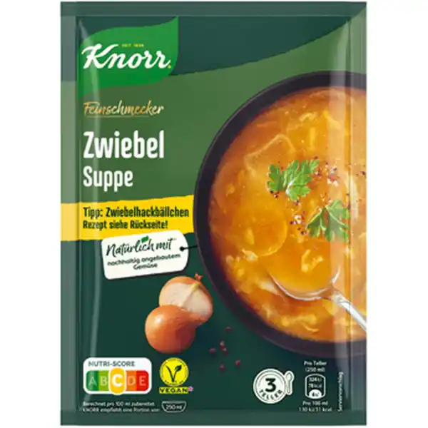 Bild 1 von Knorr 2 x Feinschmecker Zwiebel Suppe