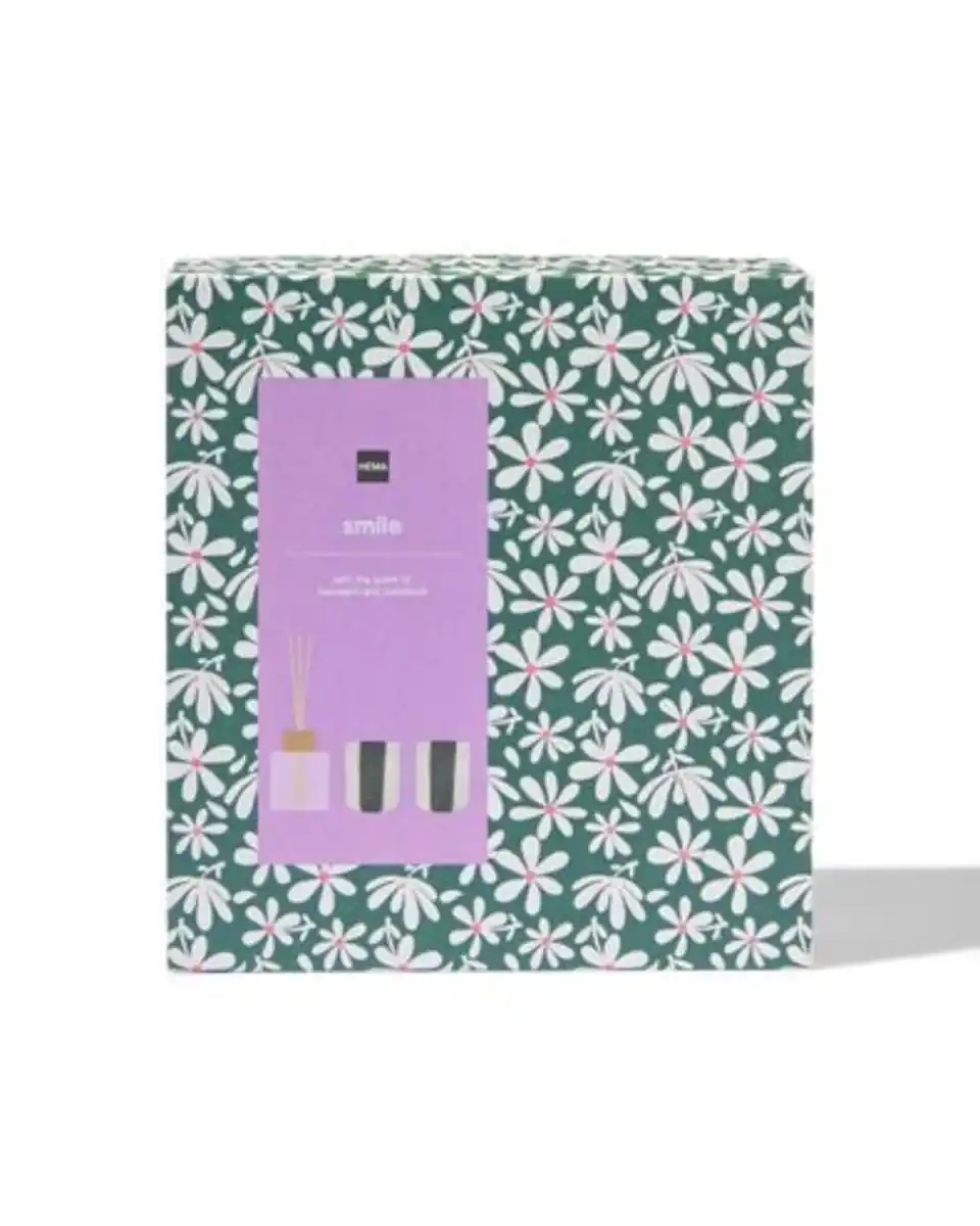 Bild 3 von Geschenkpackung Duftkerze und Duftstäbchen Smile