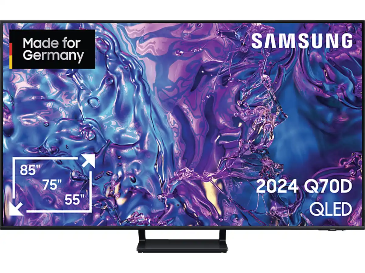 Bild 1 von SAMSUNG GQ55Q70D QLED TV (Flat, 55 Zoll / 138 cm, UHD 4K, SMART TV, Tizen), Schwarz