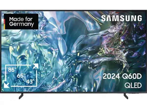 Bild 1 von SAMSUNG GQ65Q60D QLED TV (Flat, 65 Zoll / 163 cm, UHD 4K, SMART TV, Tizen), Titangrau