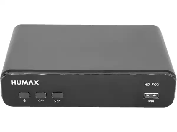 Bild 1 von HUMAX HD FOX Satellitenreceiver (HDTV, PVR-Funktion=optional, DVB-S, DVB-S2, Schwarz), Schwarz