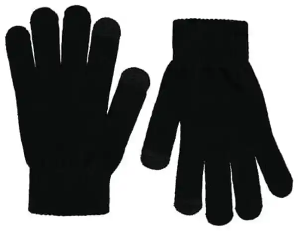Bild 3 von 2er-Pack Kinder-Touchscreen-Handschuhe schwarz