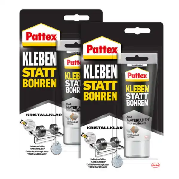 Bild 1 von Kleben statt Bohren, Kristallklar Tube, 90g, 2er Set