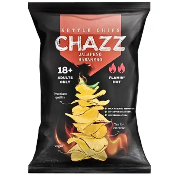 Bild 1 von Chazz 2 x Kettle Chips Jalapeño & Habanero