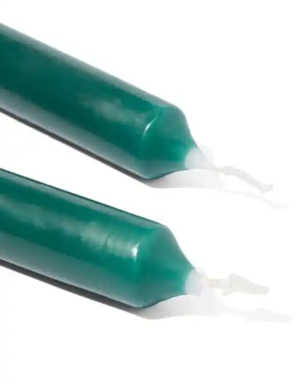 Bild 4 von 12er-Pack lange Haushaltskerzen, Ø 2.2 x 29 cm, dunkelgrün