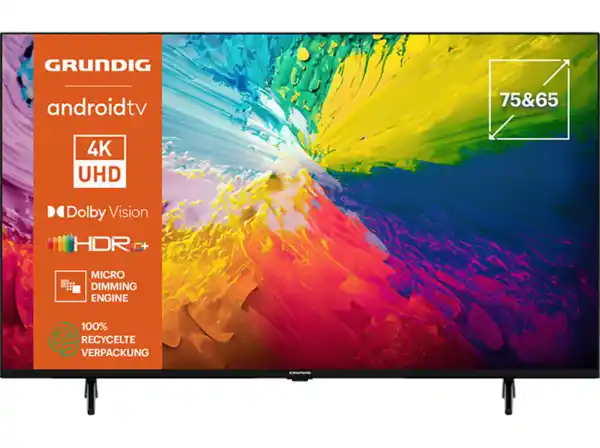 Bild 1 von GRUNDIG 65 VCE 223 Smart TV (65 Zoll / 164 cm, UHD 4K, SMART TV, Android 11), Schwarz