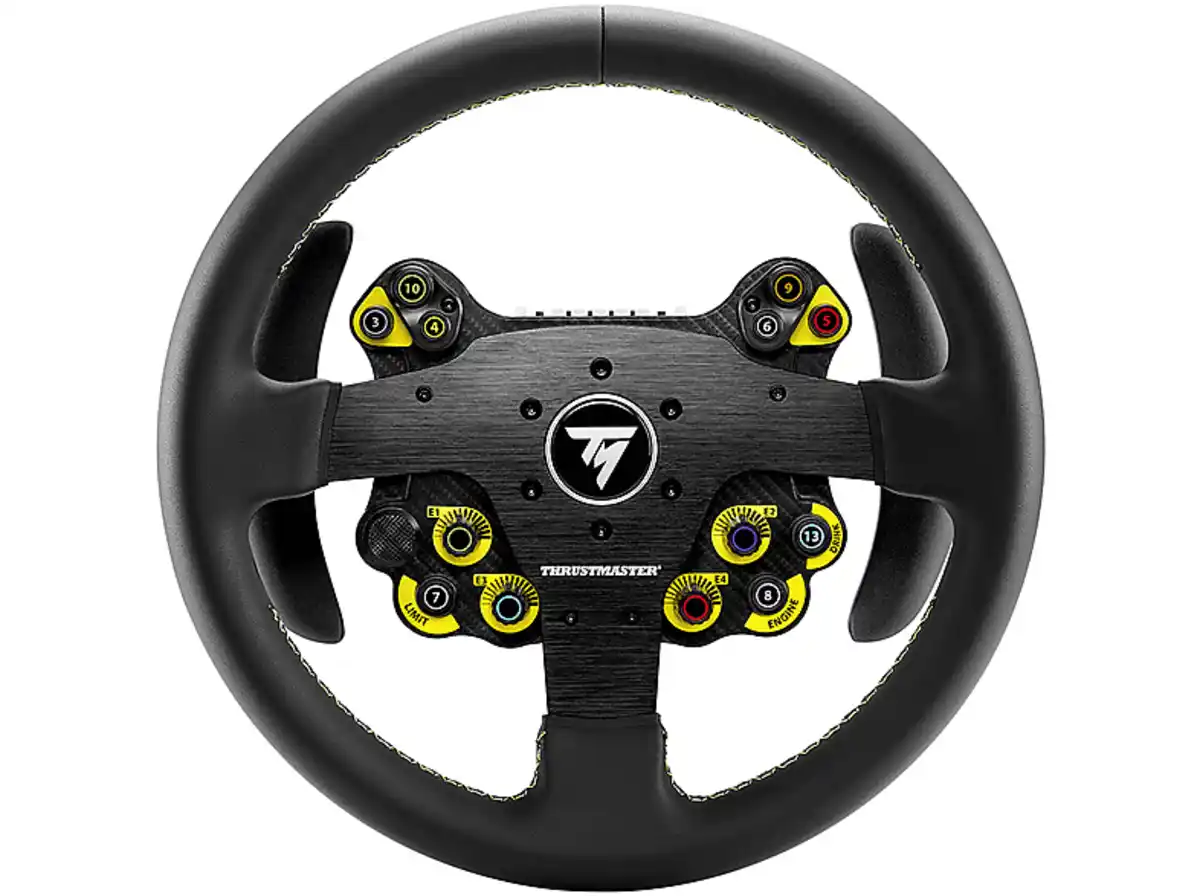 Bild 1 von THRUSTMASTER EVO Racing 32R Leather, Rundes, Lederbezogenes Lenkrad, Mehrfarbig