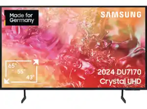 SAMSUNG GU55DU7170U LED TV (Flat, 55 Zoll / 138 cm, UHD 4K, SMART TV, Tizen), Titangrau