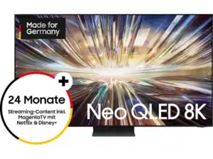 SAMSUNG GQ65QN800D NEO QLED AI TV (Flat, 65 Zoll / 163 cm, UHD 8K, SMART TV, Tizen), Graphitschwarz