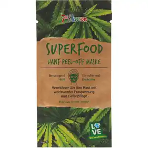 7th Heaven 4 x Superfood Hemp Peel-Off-Gesichtsmaske