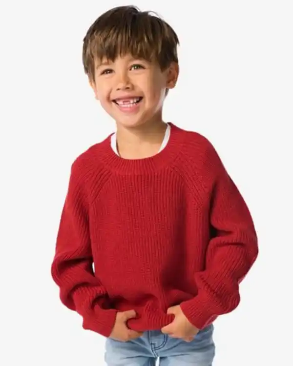 Bild 1 von Kinder-Strickpullover rot