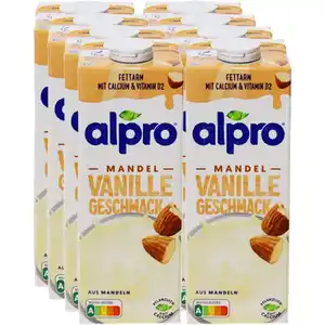 Alpro Mandeldrink Vanille, 8er Pack