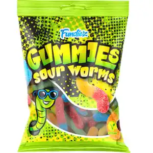 Fundiez 2 x Gummies Worms Sour