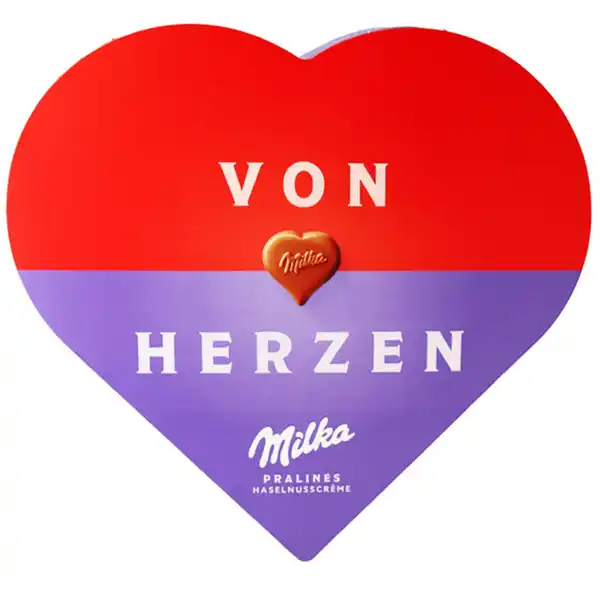 Bild 1 von Milka 2 x Pralinen Von Herzen Haselnusscrème