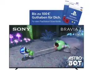 SONY BRAVIA 7 K75XR70 QLED TV (Flat, 75 Zoll / 189 cm, 4K, SMART TV, Google TV), Schwarz