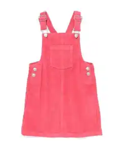 Kinder-Trägerkleid, Cord rosa