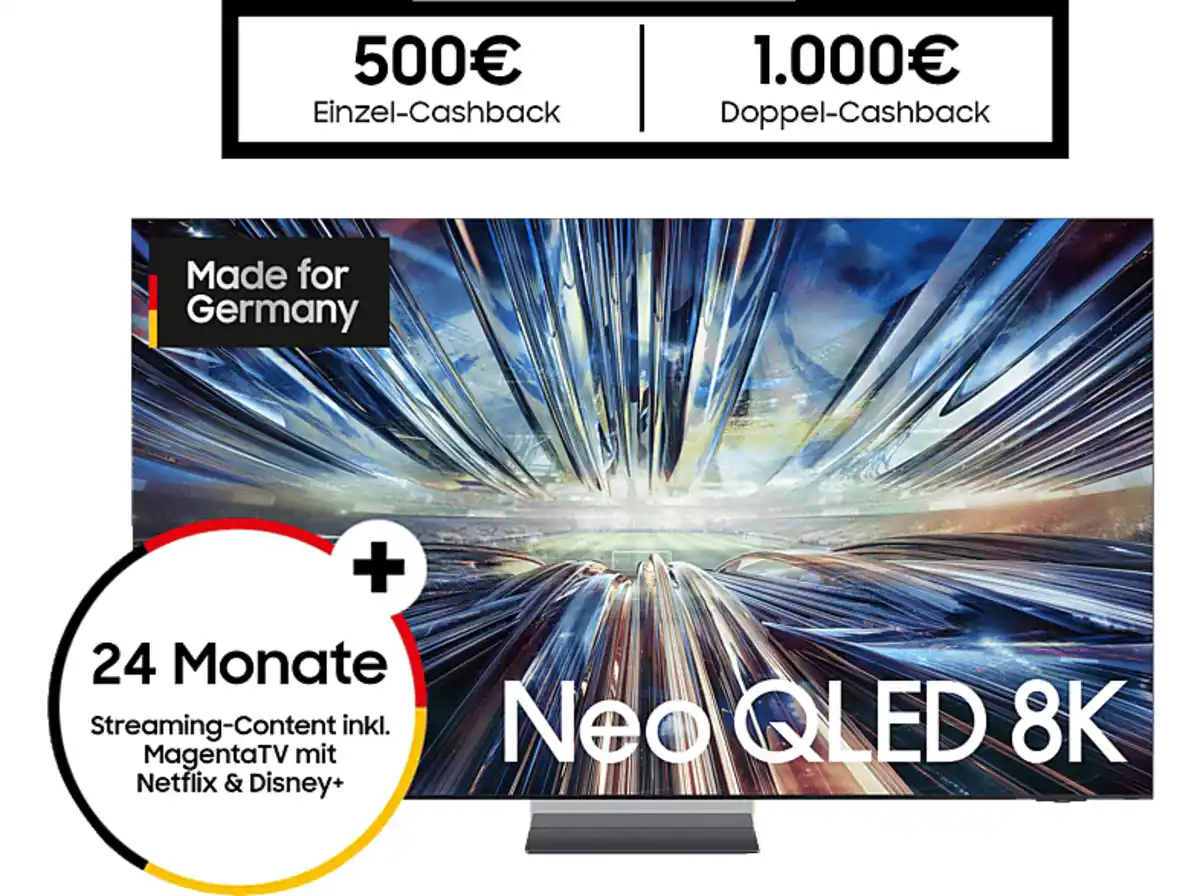 Bild 1 von SAMSUNG GQ65QN900D NEO QLED AI TV (Flat, 65 Zoll / 163 cm, UHD 8K, SMART TV, Tizen), Graphitschwarz