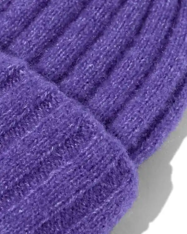 Bild 2 von Gerippte Damenmütze Lila