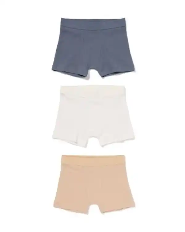 Bild 1 von Kinder-Boxershorts gerippt - 3 Stück sandfarben