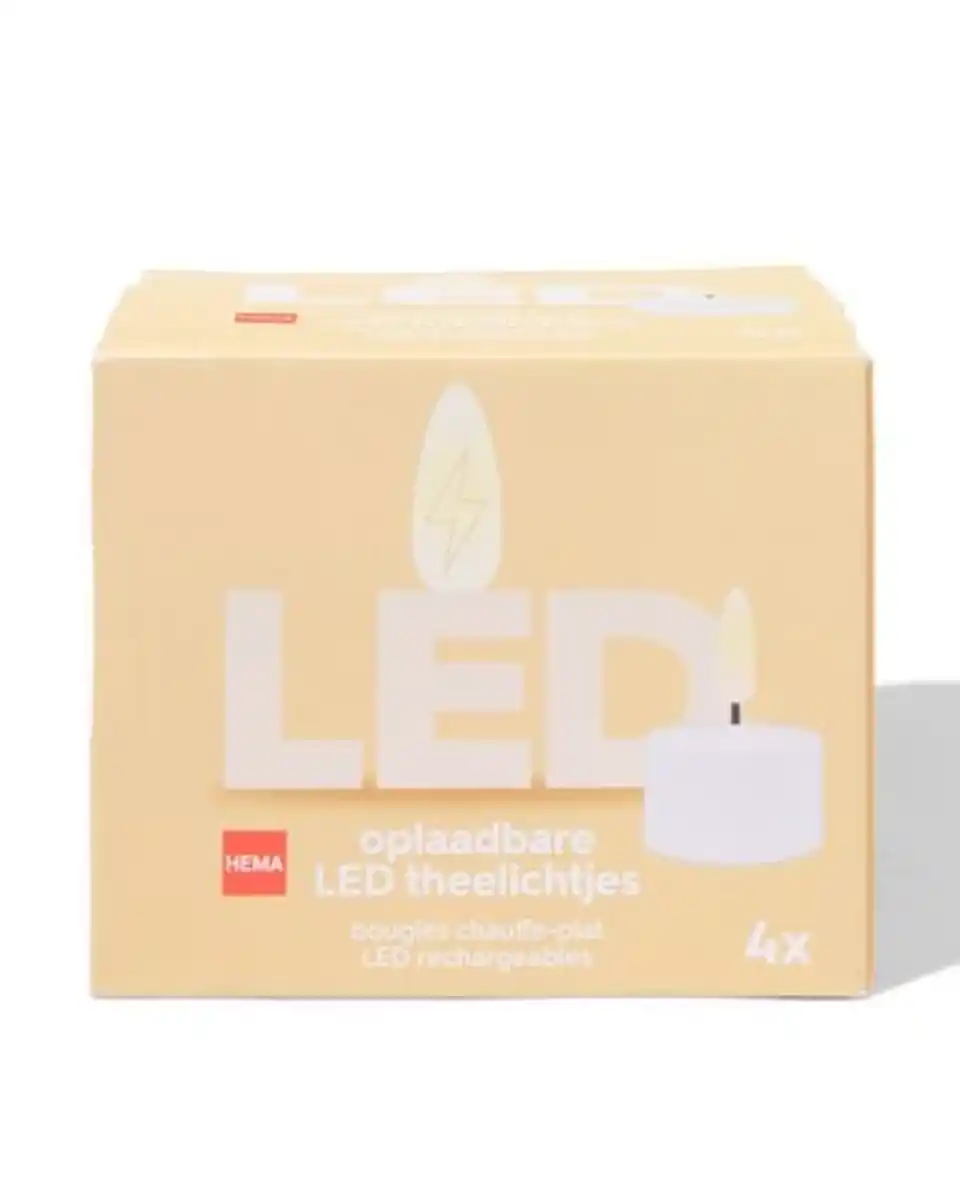 Bild 1 von Wiederaufladbare Teelichter – 4 Stück