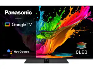 PANASONIC TX-55MZ800E OLED TV (Flat, 55 Zoll / 139 cm, 4K, SMART TV, Google TV), Schwarz