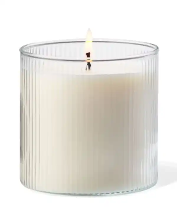 Bild 3 von Duftkerze in geripptem Glas Ø10x10 Gewürz