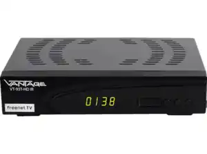 VANTAGE VT 93 C/T-HD Receiver (HDTV, PVR-Funktion, DVB-T2 HD, DVB-C, DVB-C2, Anthrazit), Anthrazit