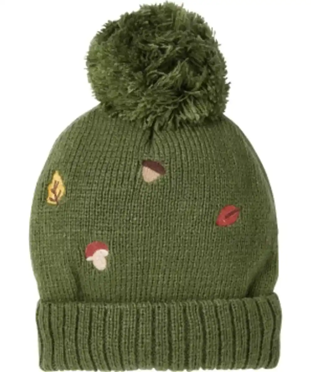 Bild 1 von Mütze mit Bommel Ergee, Innenfleece, Khaki