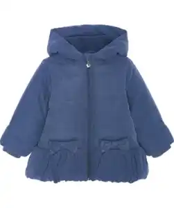 Jacke mit Innenfleece Ergee, Kapuze, blau