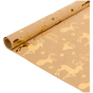 Weihnachtliches Kraft-Geschenkpapier