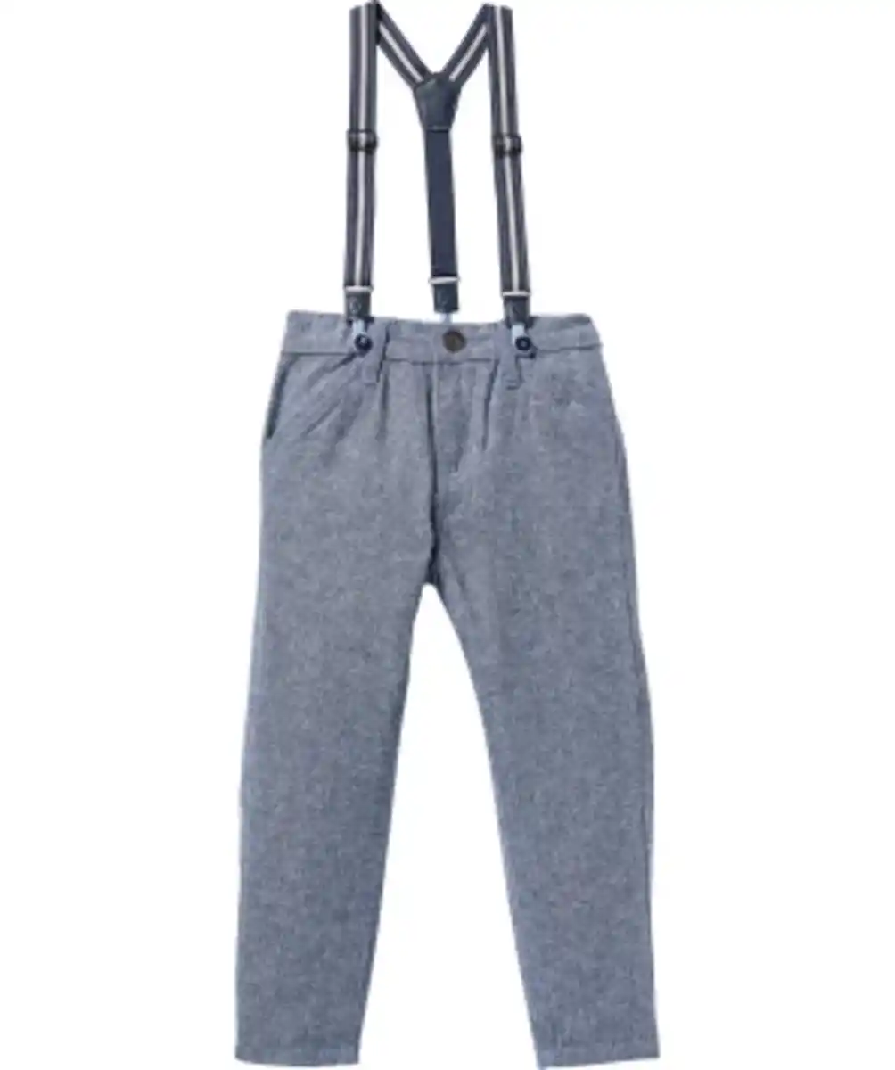 Bild 1 von Hose mit Hosenträgern Seitentaschen, dunkelblau